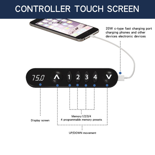 Electric Standing Desk Height Adjustable Desk For Home And Office